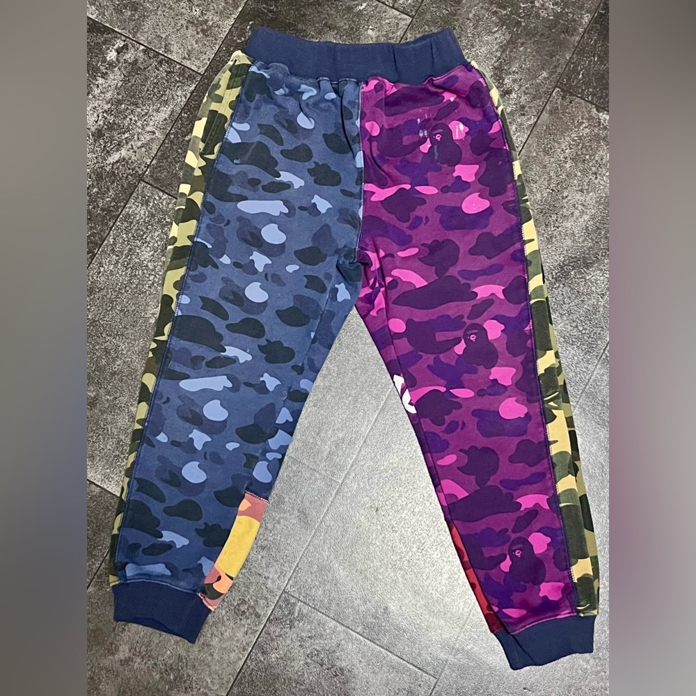 Traded* BAPE Camo Mix Pull on Joggers - The Bathing Ape - Picture 2 of 11